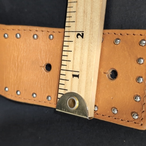 Calvin Klein Women's Braided Tan Leather Boho Style Belt,Size S. - Picture 9 of 9